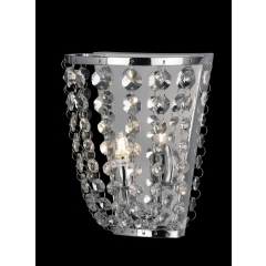 Impex Lighting Flush Strass Crystal Wall Light