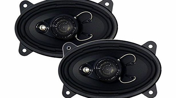 In Phase SXT6435 4x6 inch 3 Way Slimline Coaxial Neodymium Speaker System