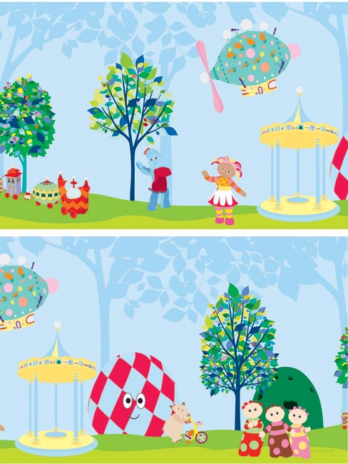 In the Night Garden Large Wallpaper Border Self Adhesive