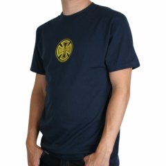 Mens Independent Burn Out Tee Denim