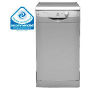 INDESIT IDS105S silver slimline dishwasher