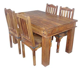 Indian Princess Dining Set - Square Leg Slatted - WHILE STOCKS LAST!