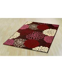 Infinity Posy Rug 120x160 - Aubergine and Pink