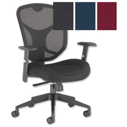 Influx Amaze Mesh Task Chair Claret