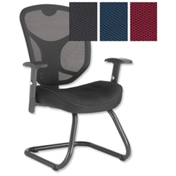 Influx Amaze Mesh Visitors Chair Black