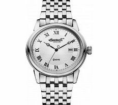 Ingersoll Mens Grafton Silver Steel Watch