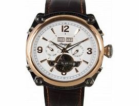 Ingersoll Mens Montgomery White Brown Watch