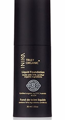 INIKA Certified Organic Liquid Mineral Foundation, Tan