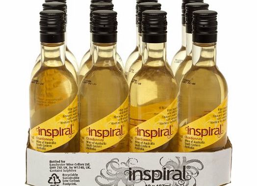 Inspiral Australian Chardonnay 18.75cl White Wine Miniature - 12 Pack