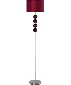 Inspire Glass Ball Floor Lamp - Blackcurrant