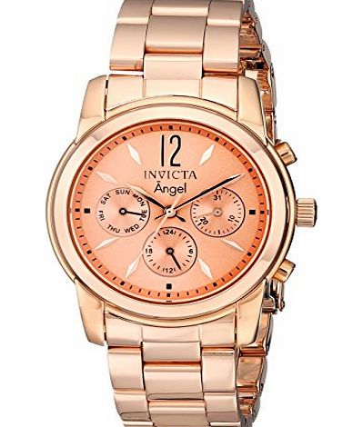 Invicta Angel 18k Rose Gold Ion Ladies Watch 12509