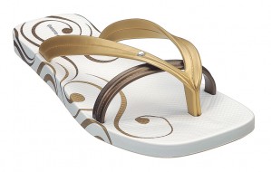 G2B Agua White/Gold Sandal