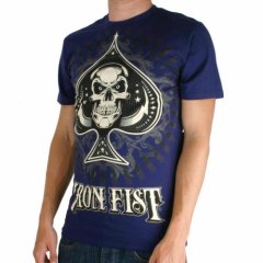 Mens Iron Fist New Deal Logo Tee Eclipse Blue