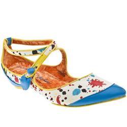 Irregular Choice Female Duke Splatter Cross Bar Fabric Upper in Multi