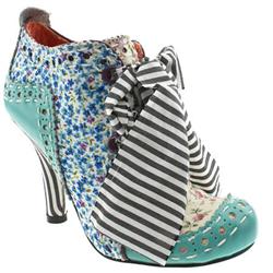 Female Iced Gem Abigail Patch Work Fabric Upper in Multi