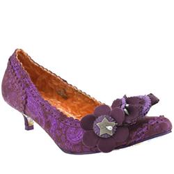 Female Mini Magic Floral Suede Upper in Purple