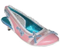 IRREGULAR CHOICE IC BOWS AND FRILLS KITTEN SB