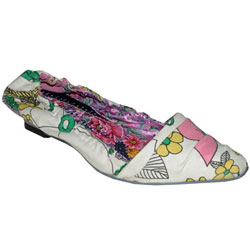 IRREGULAR CHOICE IC ELASTICATED FLOWER PUMP