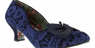 womens irregular choice navy fancy free bow