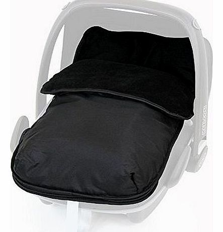 Buddy Jet Carseat Footmuff - Black (Black)