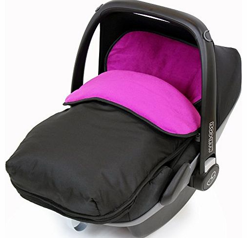 Buddy Jet Carseat Footmuff - Plum (Black / Purple)