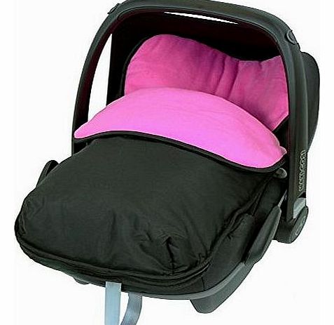 Buddy Jet Carseat Footmuff - Raspberry (Black / Pink)