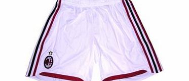 Adidas 09-10 AC Milan home shorts - Kids