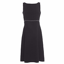 J by Jasper Conran Black ivory stitched dress