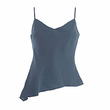 Blue linen camisole