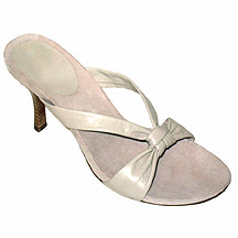 J by Jasper Conran Pink leather knot strap mule