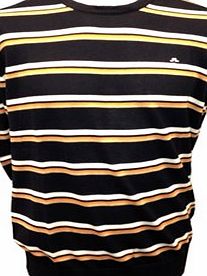 J.Lindeberg J Lindeberg David Striped Fine Cotton Sweater 2013