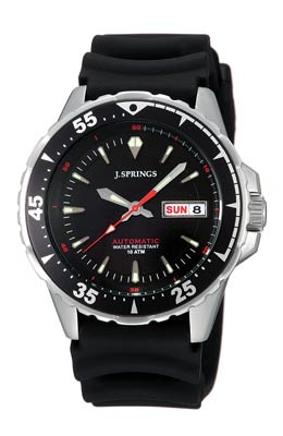 J.SPRINGS Automatic Sports Black Bezel Rubber