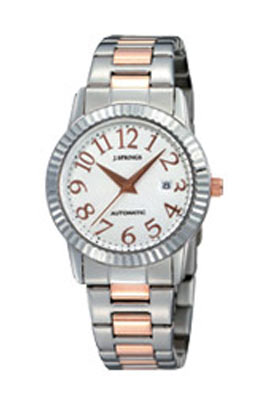 J Springs J.SPRINGS Automatic Two Tone White Dial Ladies