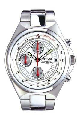 J.SPRINGS Chronograph White Edition Gents BFG002