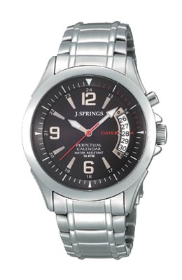 J Springs J.SPRINGS Perpetual Calendar Stainless Black