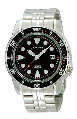 J Springs J.SPRINGS Prestige Sports 200M Black Gents BBH101