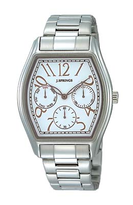 J Springs J.SPRINGS Tonneau Stainless White Dial Ladies