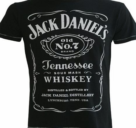 Jack Daniel S TS011078JDS-XS JACK DANIELS Classic Logo Mens Extra Small T-Shirt Black (TS011078JDS-XS) - ( Clothing amp; Accessories Mens)