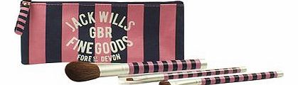 Jack Wills Ladies Cosmetic Brush Kit with Bag