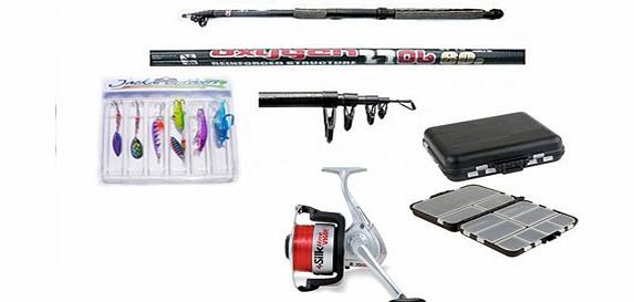 Jackal Outdoors Carbon Telescopic Fishing Starter/Travel Set