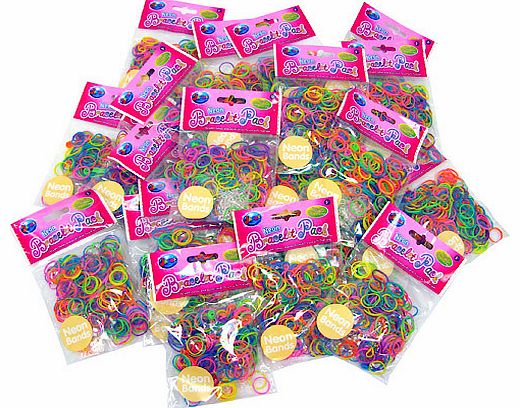 Loom Neon Bands 24 Pack Bundle - 6000 Bands