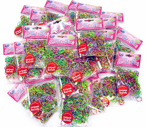 Loom Stripey Bands 24 Pack Bundle - 6000