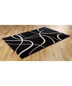 Jackson Rug - Black And Cream 195 x 135cm