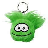 Jakks Disney Club Penguin Keychain 2 Inch Plush Puffle Green