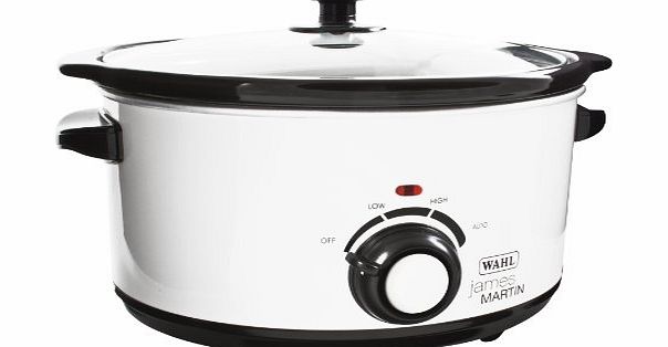 James Martin Slow Cooker 5 Litre ZX771 White / Black