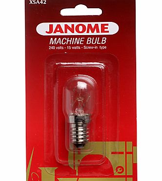 Janome XSA42 15W ES Sewing Machine Light Bulb