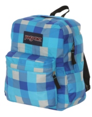 Jansport Spring Break Rucksack - Mammoth Blue Clock Check