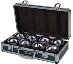 Metal Case Boules Set X 8