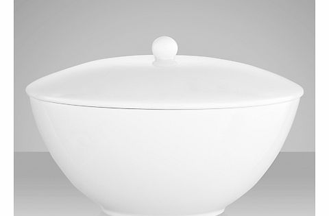 White Covered Dish