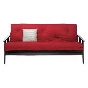 Dark Wooden Futon,Red